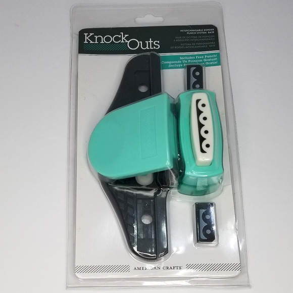 American Crafts "Knock Outs" Interchangeable Border Punch System- New in Package - Picture 2 of 5